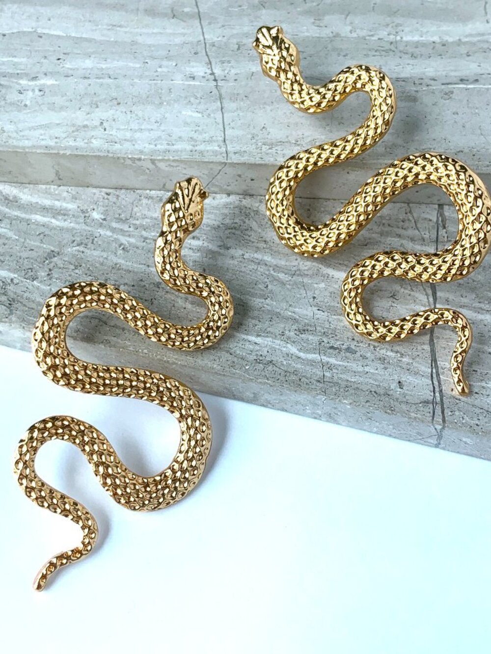 NEW Free People Gold Snake Earrings